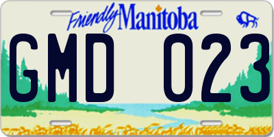 MB license plate GMD023