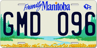 MB license plate GMD096