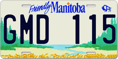 MB license plate GMD115