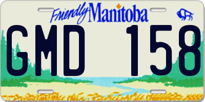 MB license plate GMD158