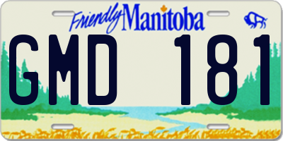 MB license plate GMD181