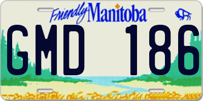 MB license plate GMD186