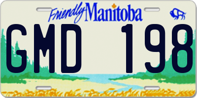 MB license plate GMD198