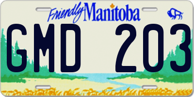 MB license plate GMD203