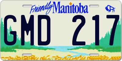 MB license plate GMD217
