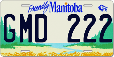 MB license plate GMD222