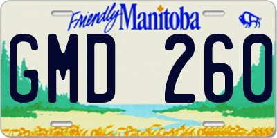 MB license plate GMD260