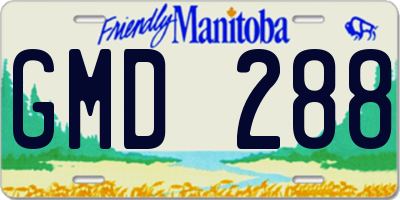 MB license plate GMD288