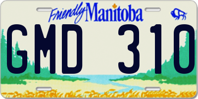 MB license plate GMD310