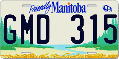 MB license plate GMD315