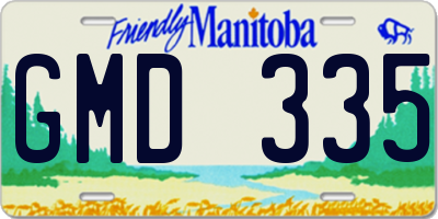 MB license plate GMD335