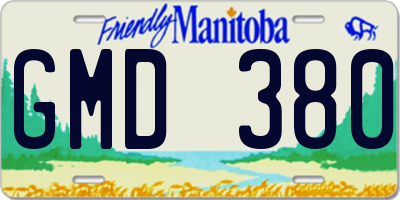 MB license plate GMD380