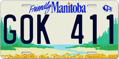 MB license plate GOK411