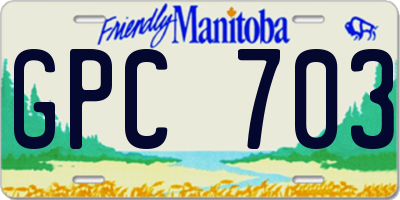 MB license plate GPC703