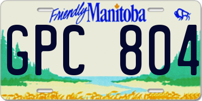 MB license plate GPC804
