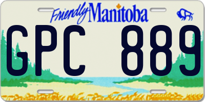MB license plate GPC889