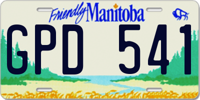 MB license plate GPD541