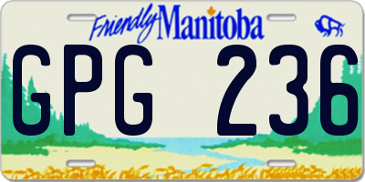 MB license plate GPG236