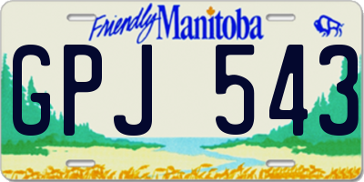 MB license plate GPJ543