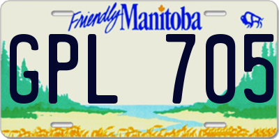 MB license plate GPL705