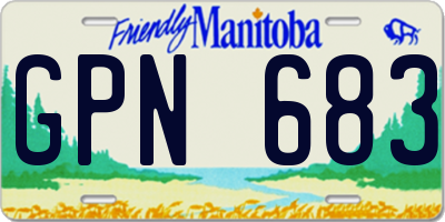 MB license plate GPN683