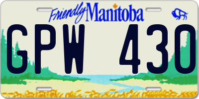 MB license plate GPW430