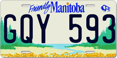 MB license plate GQY593