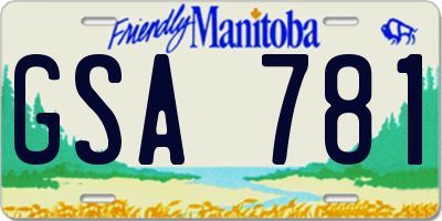 MB license plate GSA781