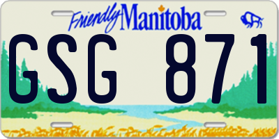 MB license plate GSG871
