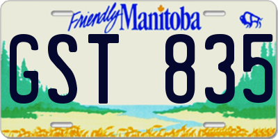 MB license plate GST835