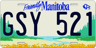 MB license plate GSY521