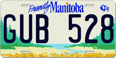 MB license plate GUB528