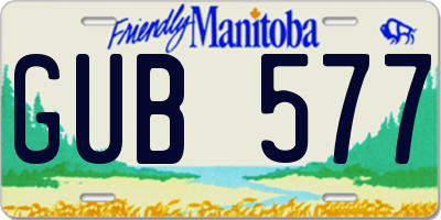 MB license plate GUB577