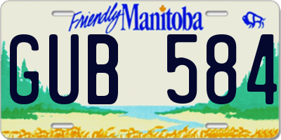 MB license plate GUB584