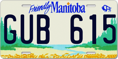 MB license plate GUB615