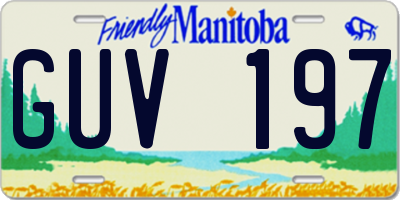 MB license plate GUV197