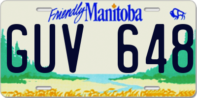 MB license plate GUV648
