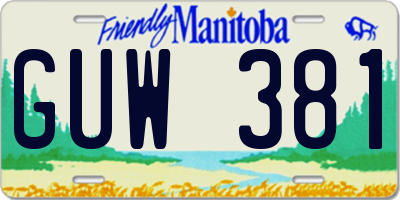 MB license plate GUW381