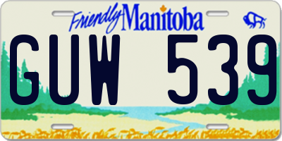 MB license plate GUW539