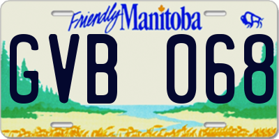 MB license plate GVB068
