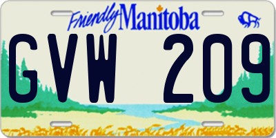 MB license plate GVW209