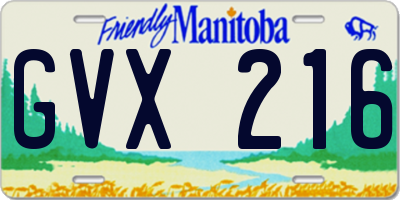 MB license plate GVX216
