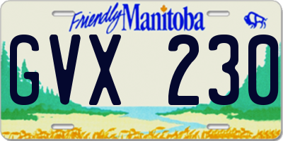 MB license plate GVX230