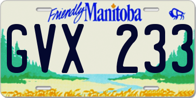 MB license plate GVX233