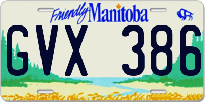 MB license plate GVX386