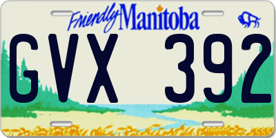 MB license plate GVX392