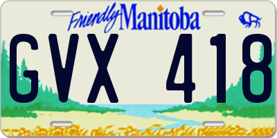 MB license plate GVX418