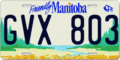 MB license plate GVX803