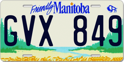 MB license plate GVX849