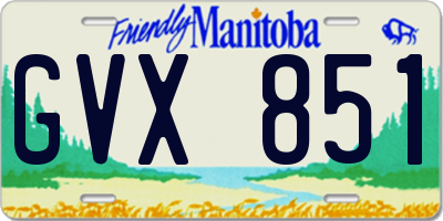 MB license plate GVX851